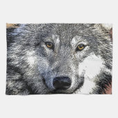 Wolf Eyes Artwork Handtuch (Horizontal)