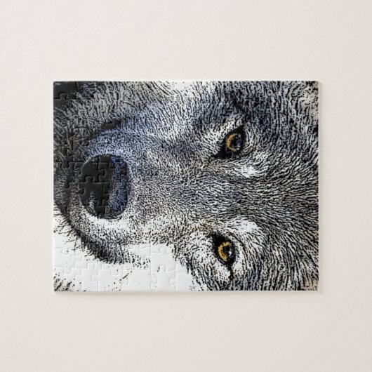 Wolf Eyes Artwork Puzzle (Horizontal)