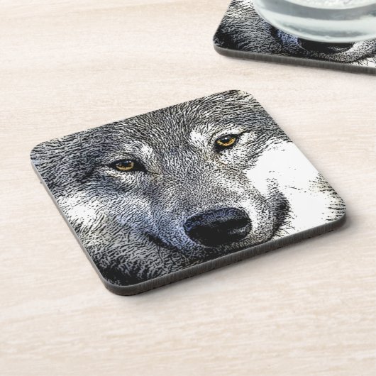 Wolf Eyes Artwork Untersetzer (Linke Seite)