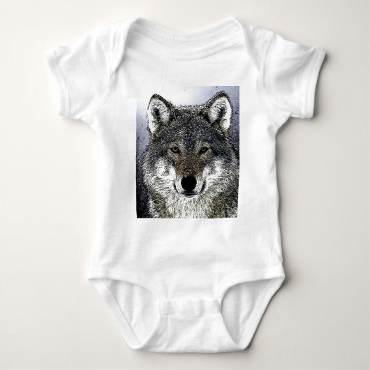 Wolf Eyes Baby Strampler (Vorderseite)