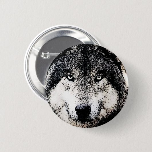 Wolf Eyes Button (Vorne & Hinten)