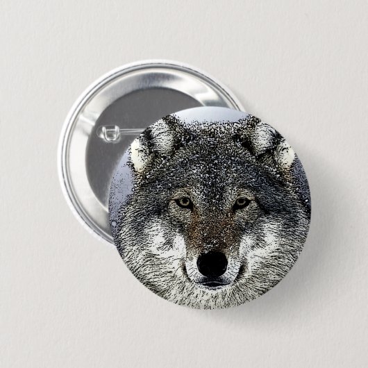 Wolf Eyes Button (Vorne & Hinten)