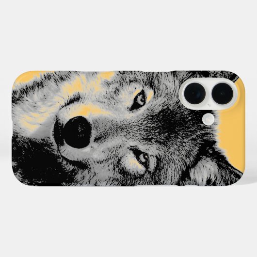 Wolf Eyes Case-Mate iPhone Hülle (Rückseite (Horizontal))