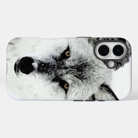Wolf Eyes Case-Mate iPhone Hülle (Rückseite (Horizontal))