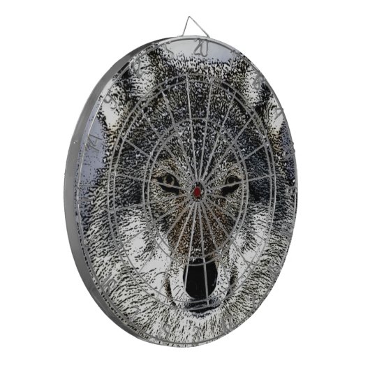 Wolf Eyes Dartscheibe (Vorderseite Links)