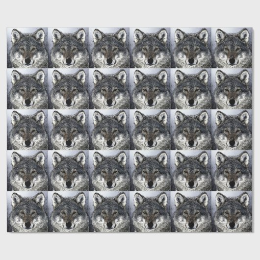 Wolf Eyes Geschenkpapier (Flach)