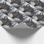 Wolf Eyes Geschenkpapier (Ecke)