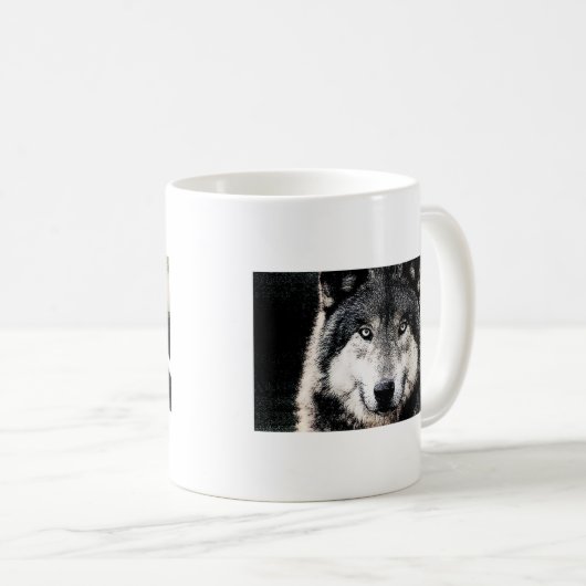 Wolf Eyes Kaffeetasse (VorderseiteRechts)
