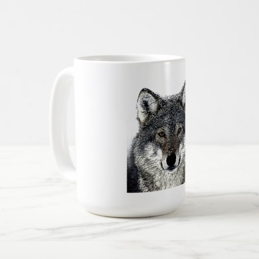 Wolf Eyes Kaffeetasse (Vorderseite Links)
