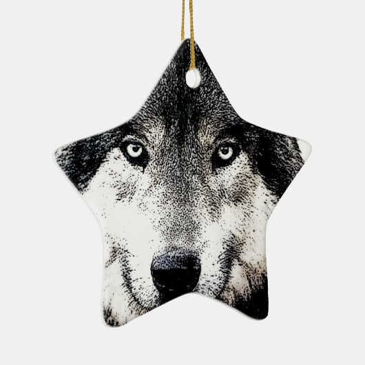 Wolf Eyes Keramikornament (Rechts)