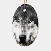Wolf Eyes Keramikornament (Links)