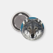 Wolf Eyes Magnet (Vorderseite/Rückseite)