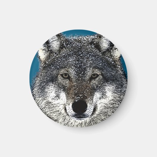 Wolf Eyes Magnet (Vorne)