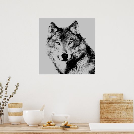 Wolf Eyes Poster (Küche)