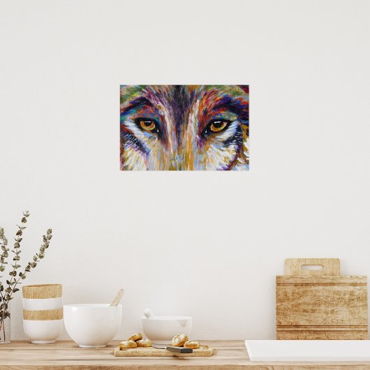 Wolf Eyes Poster (Küche)