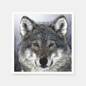 Wolf Eyes Serviette (Vorderseite)