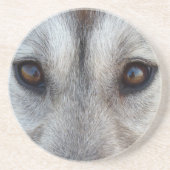 Wolf Eyes Untersetzer Wolf Dog Art Untersetzer & G (Vorne)