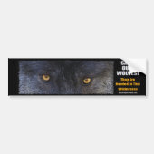 WOLF EYES Wildlife Conservation Autoaufkleber (Vorne)