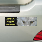 WOLF EYES Wildlife Conservation Autoaufkleber (Auf Auto)