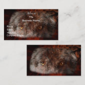 WOLF EYES Wildlife Support Business Card Visitenkarte (Vorne/Hinten)