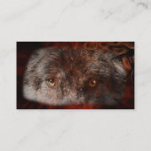 WOLF EYES Wildlife Support Business Card Visitenkarte (Rückseite)