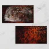 WOLF EYES Wildlife Support Business Card Visitenkarte (Vorne/Hinten)