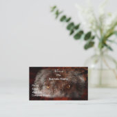 WOLF EYES Wildlife Support Business Card Visitenkarte (Stehend Vorderseite)
