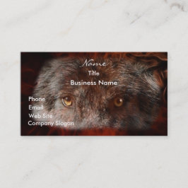 WOLF EYES Wildlife Support Business Card Visitenkarte