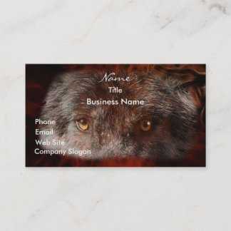 WOLF EYES Wildlife Support Business Card Visitenkarte