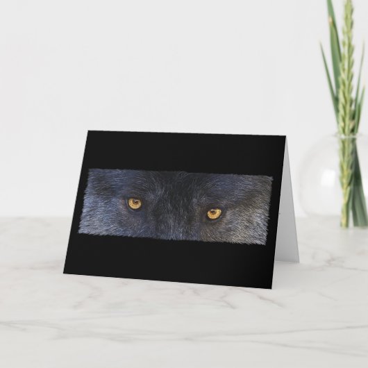 WOLF EYES Wildlife Supporter Greeting-cards Karte (Vorderseite)