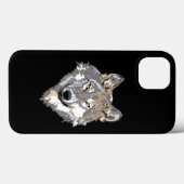 Wolf face Phone Case (Rückseite (Horizontal))