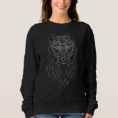 Wolf Face Sweatshirt (Vorderseite)