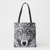 Wolf Face Tasche (Vorderseite)