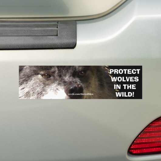 WOLF FACE Wildlife Conservation Autoaufkleber (Auf Auto)