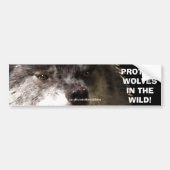 WOLF FACE Wildlife Conservation Autoaufkleber (Vorne)