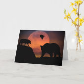 Wolf, Falke-und Bärn-leere südwestliche Karte (Gelbe Blume)