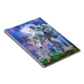 Wolf Familie eine bessere Welt Notizblock (Rechte Seite)