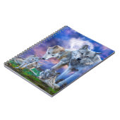 Wolf Familie eine bessere Welt Notizblock (Linke Seite)