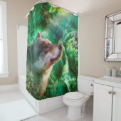 Wolf Familie frei, unser Leben zu leben Duschvorhang (Beispiel)