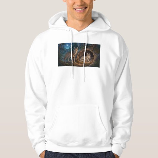 Wolf Familie Hoodie (Vorderseite)