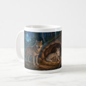 Wolf Familie Kaffeetasse (Vorderseite Links)