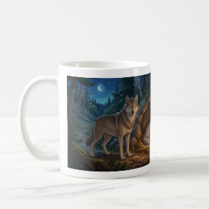 Wolf Familie   Kaffeetasse