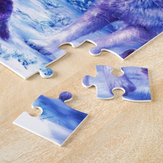 Wolf-Familie Puzzle (Seite)