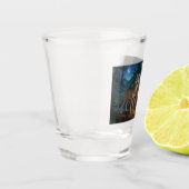 Wolf Familie Schnapsglas (Links)