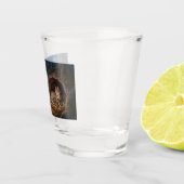 Wolf Familie Schnapsglas (Rechts)