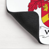 Wolf-Familienwappen Mousepad (Ecke)