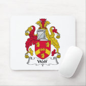 Wolf-Familienwappen Mousepad (Mit Mouse)