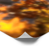 Wolf FAMILY AUTUMN Poster (Ecke)