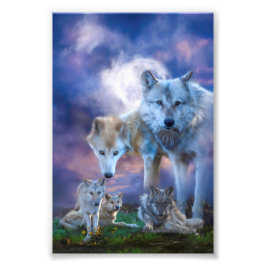 Wolf Family BESTER WORLD Fotodruck