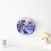 Wolf Family Runde Wanduhr (Zuhause)